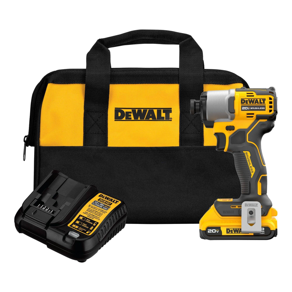 DeWalt 20V Max Brushless Cordless 1/4 in Impact Driver Kit - DCF840D1