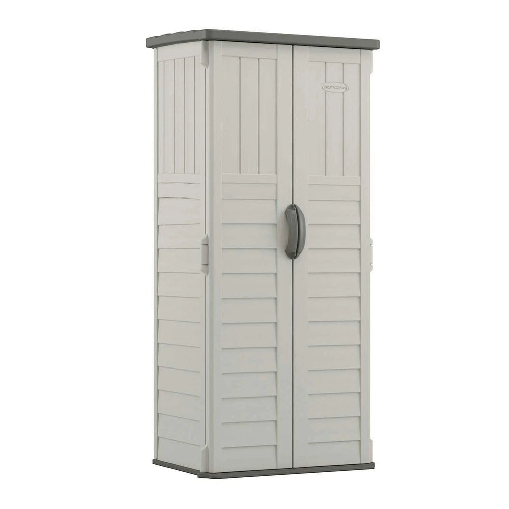 Suncast BMS1250 Resin Vertical Storage Shed Building, 22 Cubic Feet