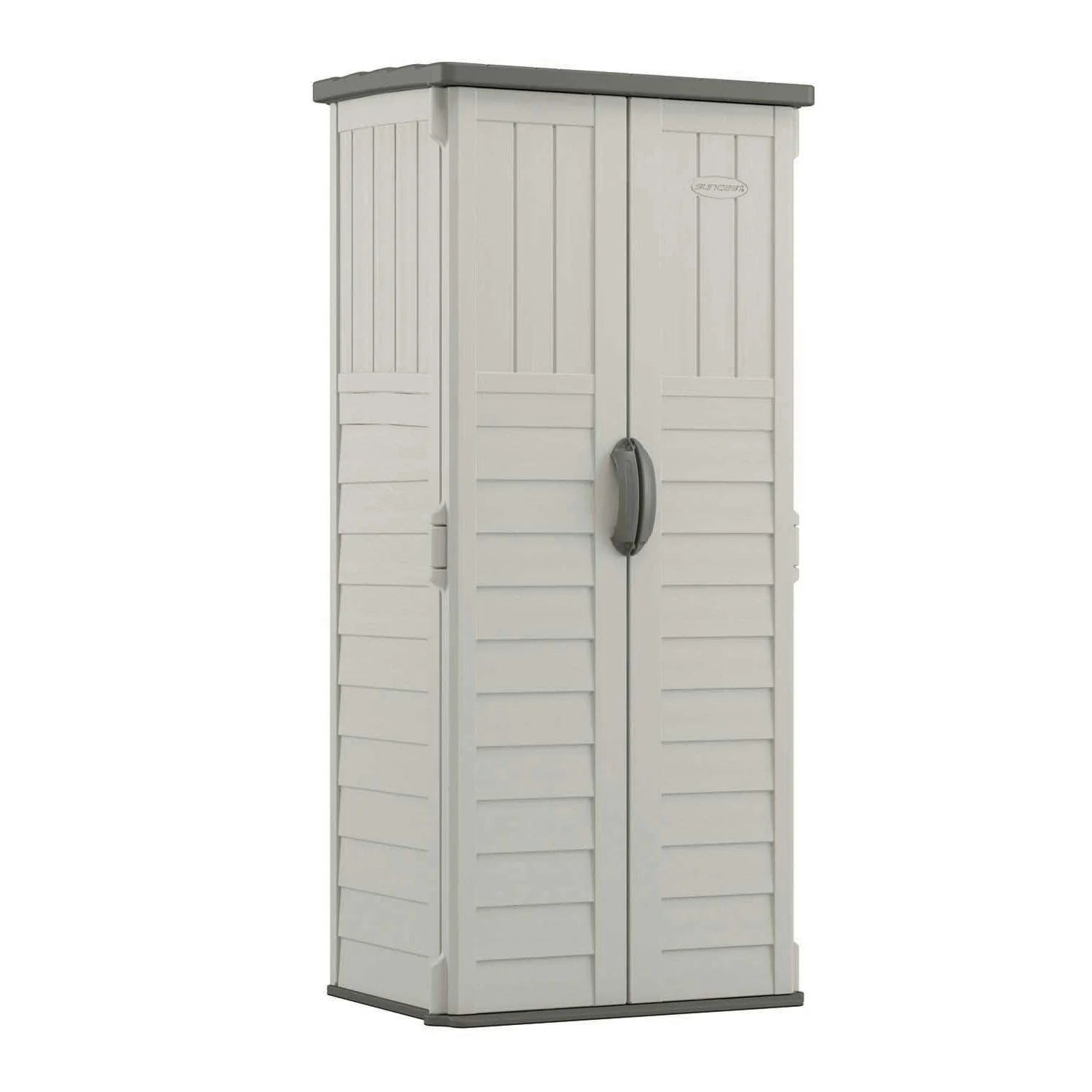 Suncast BMS1250 Resin Vertical Storage Shed Building, 22 Cubic Feet