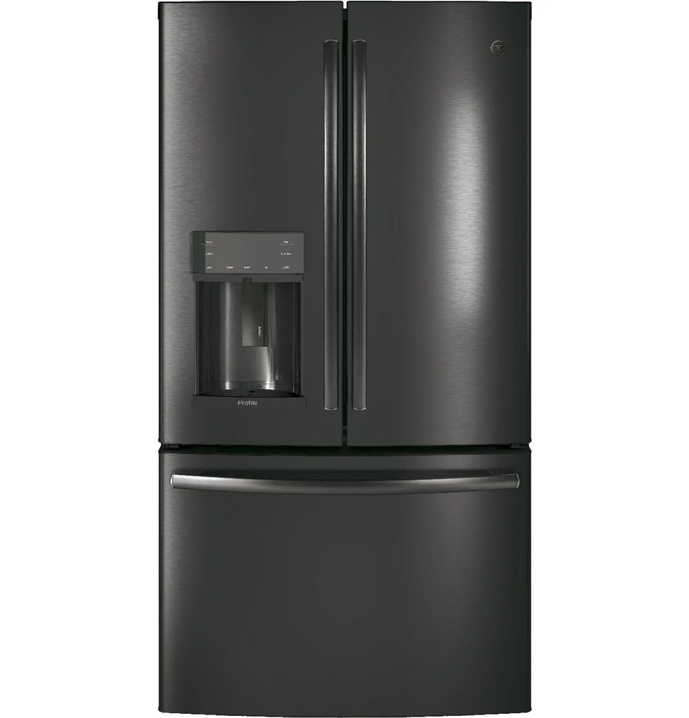 Appliances PFE28KBLTS 36 Inch French Door Refrigerator Black Stainless Steel