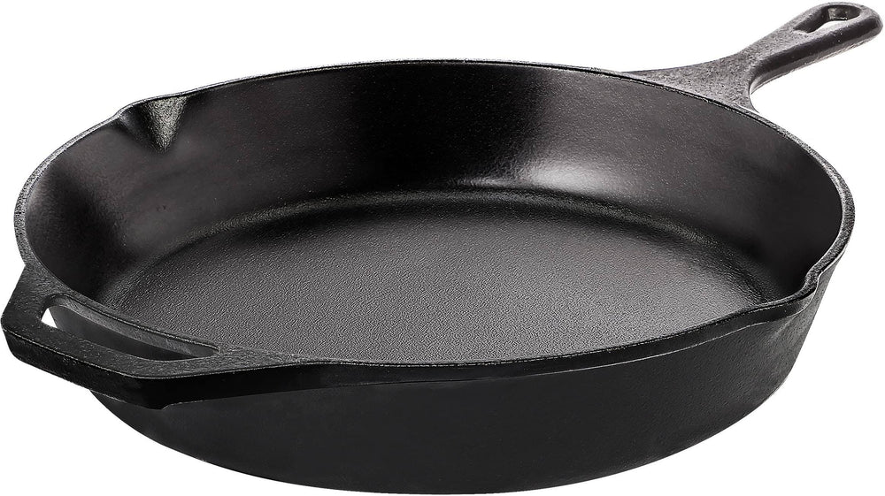 Utopia Kitchen - Saute Fry Pan - Chefs Pan, Pre-Seasoned Cast Iron Skillet - Nonstick Frying Pan 10.25 inch - Safe Grill Cookware for Indoor &