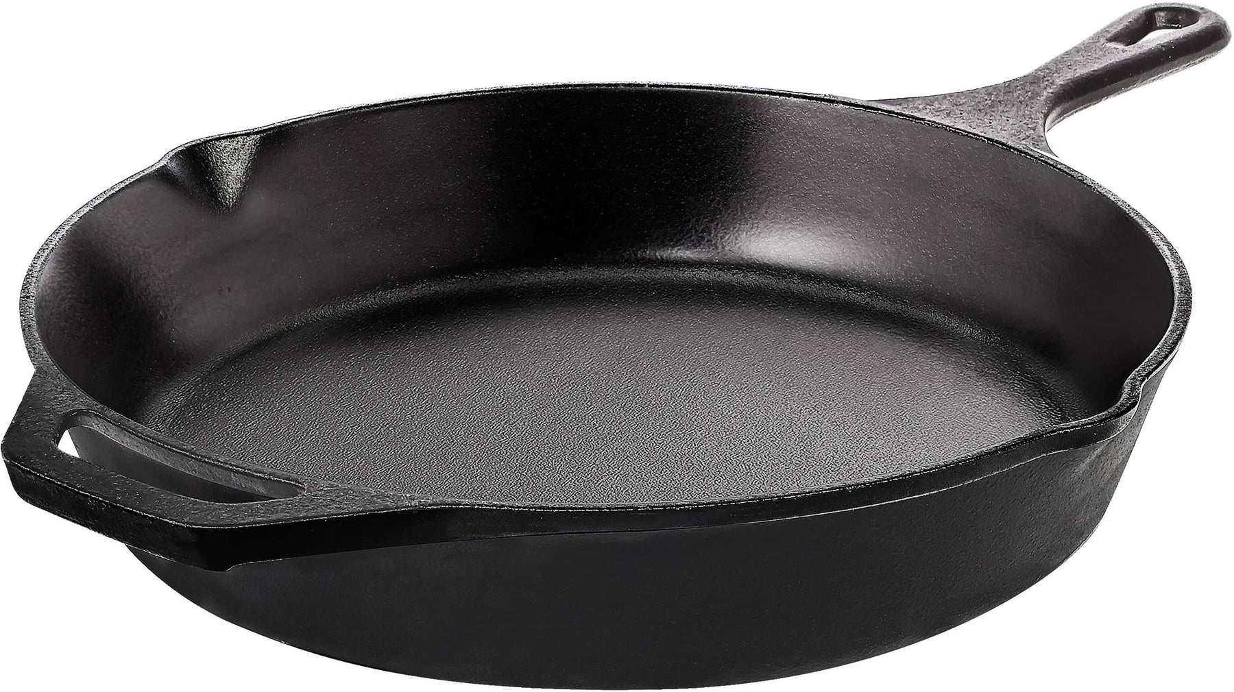 Utopia Kitchen - Saute Fry Pan - Chefs Pan, Pre-Seasoned Cast Iron Skillet - Nonstick Frying Pan 10.25 inch - Safe Grill Cookware for Indoor &